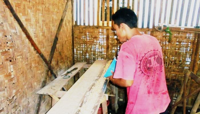 Usaha pembuatan tempe milik Rudyono di Sumber Kidul, Ponjong. Foto: Hari.