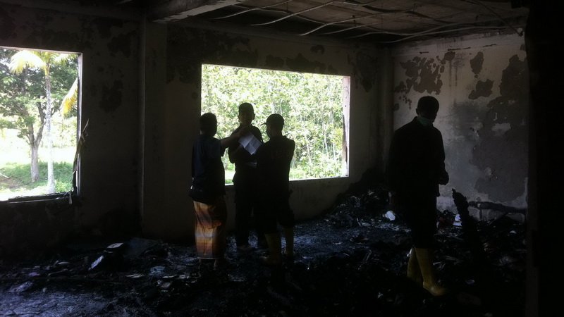 Musibah kebakaran di PP Darul Quran Wal Irsyad. KH/Anjani