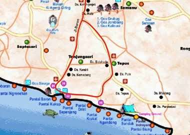 Jalur menuju Pantai Somandeng